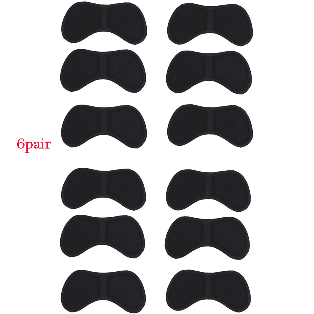 6 Pair Self Adhesive Back Heel Cushion Pads Butterfly Shaped Prevent Shoe Slip out, Suit for