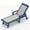 Blue, variant on Dycanpo Chaise Lounge Chair Outdoor Set of 2 with Adjustable Backrest, Wheels for Backyard, Teak
