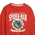 thumbnail image 3 of Marvel Your Friendly Neighborhood Spider-Man - Friendly Spidey Collegiate - Toddler And Youth Long Sleeve Graphic T-Shirt, 3 of 5