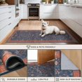 thumbnail image 4 of Hazo Haus Washable Navy Blue Living Room Rug, 7x10 Area Rug for Bedroom, Dining Table Rugs - Low Pile Non-Slip Rubber Backing Stain Resistant Rug - Aethestic Boho Home Decor, 4 of 7