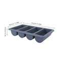 thumbnail image 2 of Luxshiny Organizador De Cubiertos Para Cocina Con 4 Compartimentos En Plástico Para Cajón Y Encimera, 2 of 8
