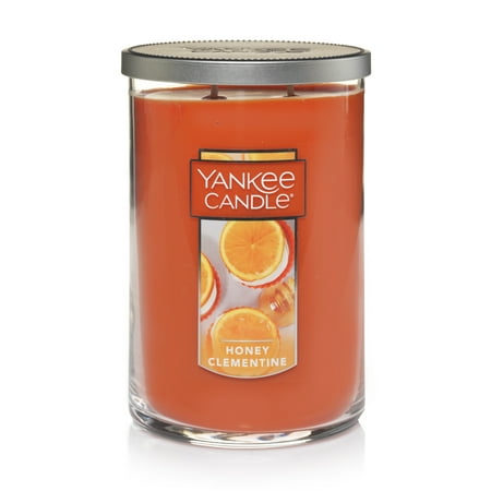 Yankee Candle Cotton Home Fragrance - Yankee Candle Honey Clementine - Large 2-Wick Tumbler Candle