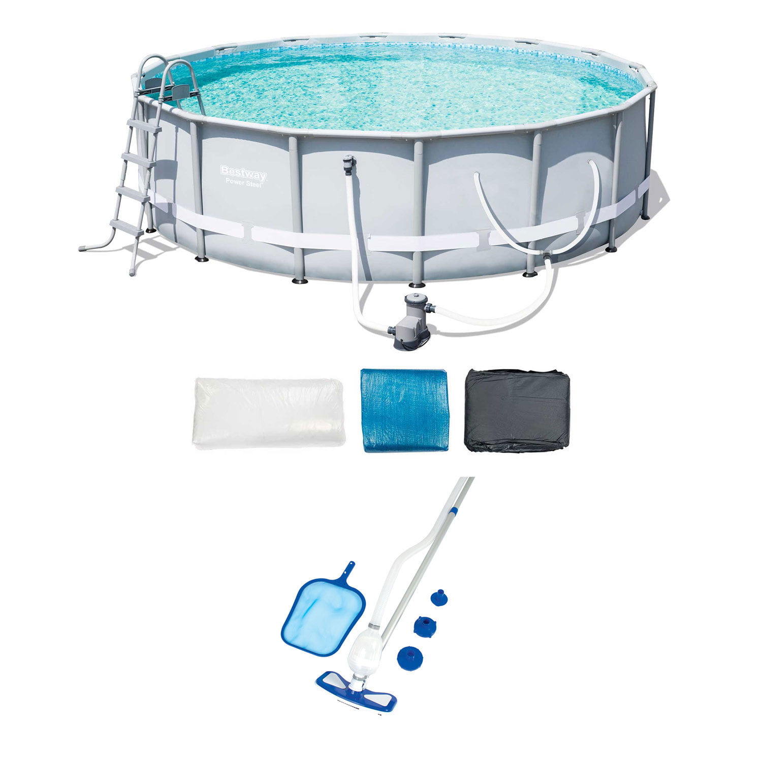 Bestway 16 Foot Steel Frame Pool Set And Cleaning And Maintenance