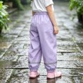 thumbnail image 5 of Squevariel Boys and Girls Rain Pants Waterproof Full Length Pants Rainproof Rainwear Pant 1Y-8Y, 5 of 6