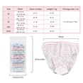 thumbnail image 4 of Guardurnaity 7 unids/set mujeres que viajan viaje de negocios ropa interior de algodón desechable transpirable Ropa interior NO1, 4 of 6
