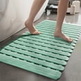 thumbnail image 1 of Fiudx Alfombrilla Antideslizante para Baño, Tpe Verde Menta, Ventosa Fuerte, Impermeable y Fácil de Limpiar, Diseño Seguro para Ducha E Inodoro, Almohadilla Antideslizante para Pies, Tamaño 40 X 70 C, 1 of 6
