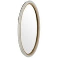 thumbnail image 5 of Kouboo Oval Twisted Rattan Wall Mirror, Circle Mirrors for Wall Decor Bathroom, Living Room, Entryway, Farmhouse, White and Natural, 5 of 5