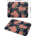 thumbnail image 2 of Peony Floral Dish Drying Mat 18x24 In Gold Pink Rose Navy Blue Reversible Kitchen Microfiber Mat Large Heat Resistant Absorbent Machine Washable Quick Dry Dish Drainer Pad for Kitchen Counter, 2 of 6