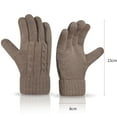thumbnail image 3 of Moocorvic Men Winter Gloves, Winter Warm Knitted Gloves for Cycling, Running, Outdoor,Biking,Driving,Working(Navy), 3 of 4