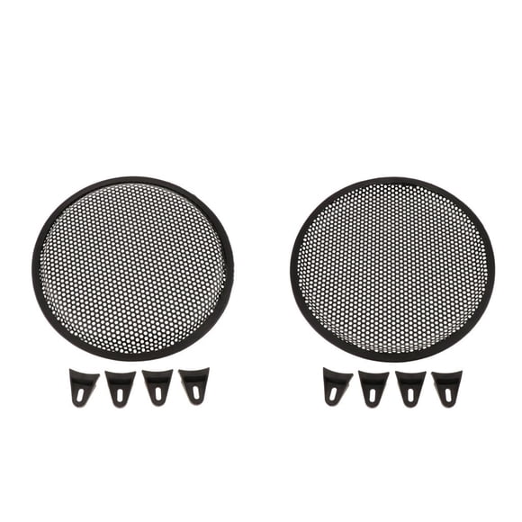 Estuche para Parrillas de de 2 Piezas con Tornillos Accesorio de sonido Negro 10 Pulgadas
