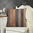 thumbnail image 2 of YINGXI Throw Pillow Cover Brown Rustic Wood Decorative Pillow Case Home Decor Square pillowcase 12x12in, 2 of 5
