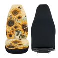 thumbnail image 6 of POLERO Sunflower Bee Polyester Vehicle Seat Covers Easy Install, Soft Front Seat Cover for Men, 2 Pack Car Front Seat Protector Covers, 6 of 13
