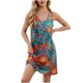 thumbnail image 2 of Rciityk Women's Summer Dresses Sleeveless Floral Mini Dresses Boho Pockets Tank Dress Casual V Neck Beach Vacation Outfits, 2 of 8