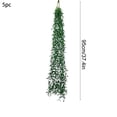 thumbnail image 3 of 5 Pack Artificial Weeping Willow Hanging Vines, 37.4 inch Aesthetic Faux Floral Trailing Vine Arrangement, Decorative Greenery for Wedding Living Room Outdoor Courtyard Festival Everyday Decor, 3 of 6