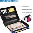 thumbnail image 3 of FORMRS Zipper Binder with Shoulder Strap 2-inch Ring 500 Sheet Capacity File Bag, Cartoon Graphic, 3 of 5