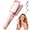 Pink, variant on Wavy Hair Curler, 32mm Deep Wave Crimper with 4 Heat Settings and Auto Shut-Off, V-Shaped Design(Pink)