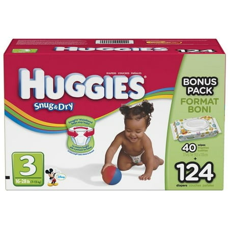 HUGGIES Snug & Dry Diapers, Sizes 1,2, 3, 4, 5, 6