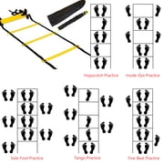 UHIAGREE Agility Ladder Speed Training Equipment,12 Rungs 19.7ft Football Ladder with Carry Bag