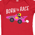 thumbnail image 4 of Inktastic Born to Race Pink Race Car Boys or Girls Baby Bodysuit, 4 of 5