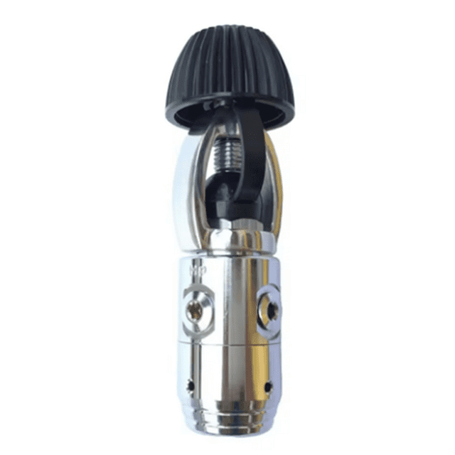 Compact Dive Regulator for Scuba Diving Cylinder with Copper Breathing Valve Scuba Diving Dive 2nd Stage Regulator,1 * diving regulator,Black & Silver
