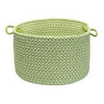 thumbnail image 2 of Outdoor Houndstooth Tweed - Lime 18''x12'' Utility Basket, 2 of 2