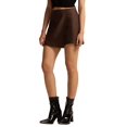 thumbnail image 4 of Skirts for Women Trendy Casual High Waisted Corduroy Mini Skirt with Shorts Chocolate Color XL, 4 of 10