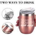 thumbnail image 5 of Mom Tumbler Birthday Gift for Mom, Funny Mom Gifts from Daughters Sons for Sister Friends Mother''s Day Christmas Xmas Gift, 12 Oz Stainless Steel Insulated Wine Tumbler, 5 of 6