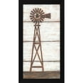 thumbnail image 2 of Annie LaPoint 14x24 Black Modern Wood Framed Wall Art Titled - Farmhouse Windmill I, 2 of 6