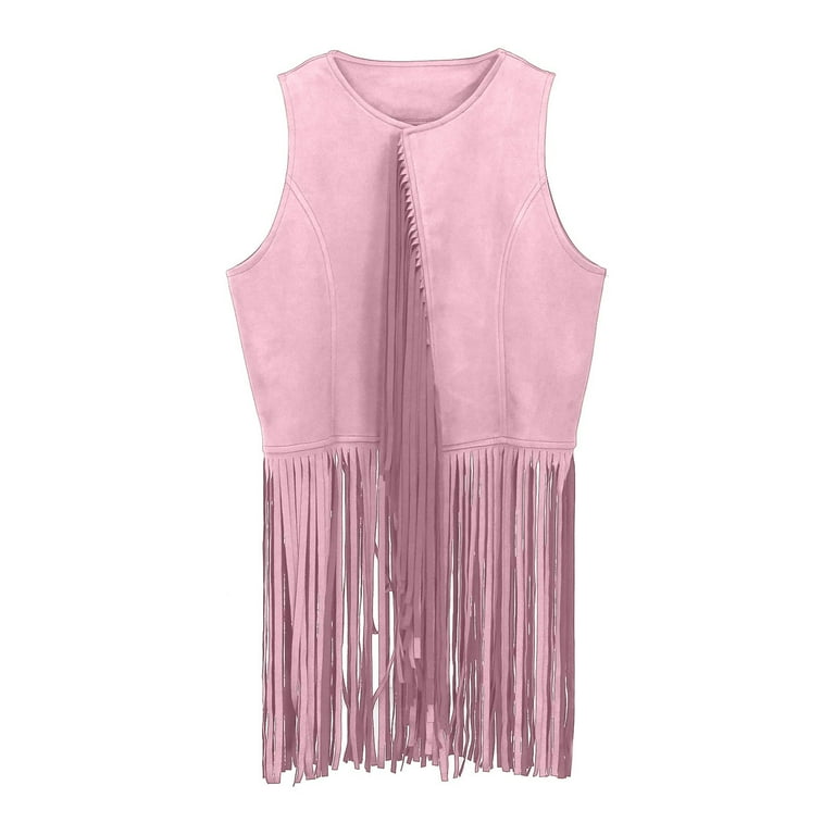 トップス seyto Jacquard fringe sleeveless tops Lovskoo 2024 Womens Vintage Western Fringe Vest Tops Classic