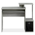 thumbnail image 2 of Furinno 12095BK/BR Econ Multipurpose Home Office Computer Writing Desk with Bin, Black/Brown, 2 of 5