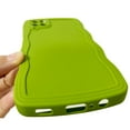 thumbnail image 5 of for Samsung Galaxy A12 Curly Wave Frame Shape Soft Case Candy Color Camera Lens Protection Slim Shockproof Phone Case Cover For Galaxy M12 6.5 Inch(Green), 5 of 7