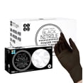 thumbnail image 1 of Guantes de nitrilo ASAP, gruesos, 6 mil, negros, sin polvo, pequeños, 100 unidades, 1 of 8