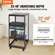 thumbnail image 2 of Rack para servidores VEVOR 20U con marco abierto de 23 a 40 pulgadas de profundidad con ruedas, 2 of 9