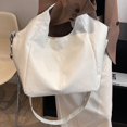 thumbnail image 3 of Sac Hobo Chic pour Femmes Grande Capacité Sangle Ajustable Sac Polyvalent (Blanc), 3 of 5