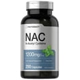 thumbnail image 1 of Horbäach NAC N-Acetyl Cysteine Supplement 1200mg | 250 Capsules | with Natural Peppermint | Non-GMO, Gluten Free, 1 of 5