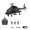 Black - 3 Battery, variant on 1:34 Scale F02 Air-Wolf Armed RC Helicopter with One-Key Inverted Flight, 2.4GHz 6-Axis Gyro Stabilization RC Helicopter with Brushless Motor, Altitude Hold & Optical Flow Positioning
