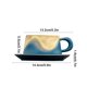 thumbnail image 3 of mfyjkho Juego de taza y platillo de café de cerámica, capacidad de 240 ml, incluye 1 taza, ideal para té, café y regalos, 5,74 x 5,74 x 3,03 pulgadas, 3 of 7