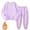 Purple, variant on Riecok Outfits Clothes Girls Round Neck Long Sleeve Sweatshirt Tops and Jogger Pants Casual Fashion Solid Color 2PCS Fall Winter Outfits Set Purple 3 Years