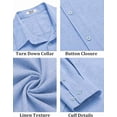 thumbnail image 4 of COOFANDY Men's Button-Down Shirts Long Sleeve Button Up Casual Dress Shirt for Men, 4 of 6