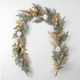 thumbnail image 2 of 1X Christmas Wreath - Christmas Wreath Christmas Door Decorations Wreath with Christmas Golden Twigs Artificial Christmas Indoor Outdoor Wreath Decorations, 2 of 9