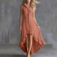 thumbnail image 5 of Women's Solid Color Sleeveless Lapel Zipper Jumpsuit Long Skirt Casual Fashion, 5 of 7