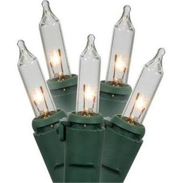 Vickerman X9BK318LED 35Lt LED Orange Dura Light, Black Wire End Connecting Set - 9 in. Spacing
