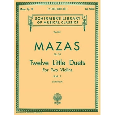 Schirmer&apos;s Library of Musical Class 12 Little Duets, Op. 38 - Book 1: Schirmer Library of Classics Volume 331, (Paperback)