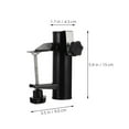 thumbnail image 2 of QIFULL 2Pcs Stable Black Steel Parasol Tabletop Clip for Outdoor Umbrella Holder, 2 of 8