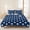Blue, variant on 3 Pieces Queen Quilt Set,4th of July White Star on Navy Blue Soft Bedding Sets with 1 Quilt&2 Pillow Shams,Independence Freedom Liberty Summer Bedspread Lightweight Coverlet Comforter for All Season