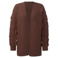 thumbnail image 6 of Cardigan Sweaters for Women Fall Winter Long Sleeve Loose Casual Open Front Knit Cardigans Sweater Coat, 6 of 6