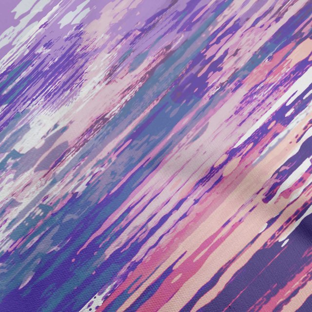 oneOone Polyester Spandex Purple Fabric Brush Stroke Craft Projects Decor Fabric Printed By The Yard 56 Inch Wide