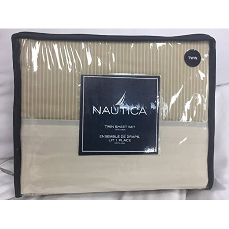Nautica Oslo Ivory Sheet Set Twin Walmart Com