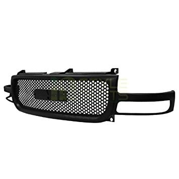1999-2002 GMC Sierra, 2000-2006 GMC Yukon Front Upper Grilles Mesh Black
