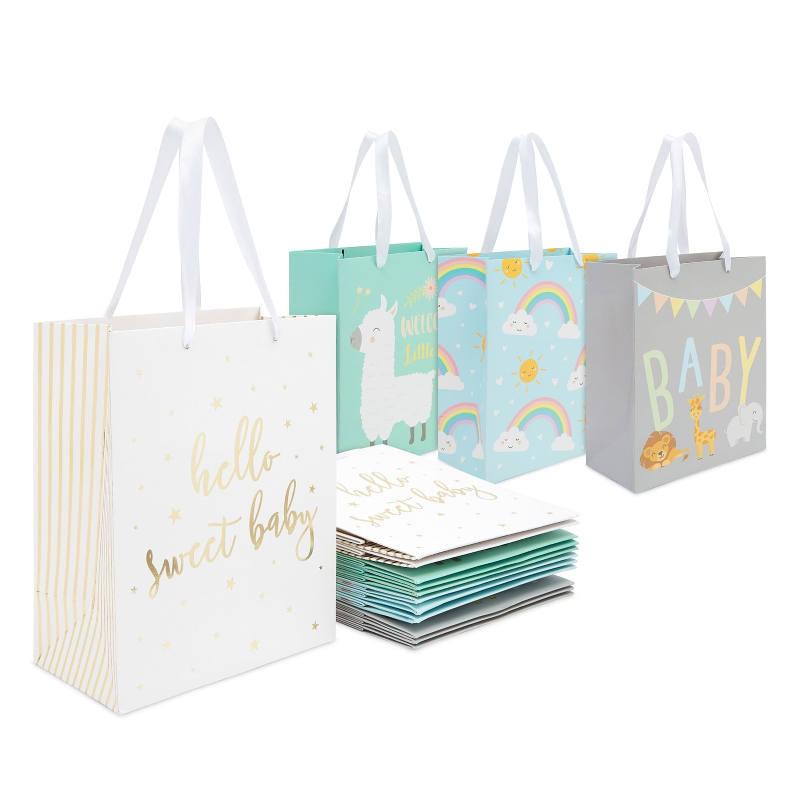 Aqua & White Light Teal Chocolate Bar Favor Boxes Custom Printed Baby Shower Graduation Birthday Party Designer Inspired